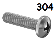 Pan Head Machine Screw Fine & Full Thread Stainless Steel 1-72 * 1/2" [Philips Drive]