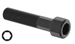 Socket Head Cap Screw Black Steel 1-3/8-6 * 11" Grade 8 [Cup Point] [Allen Drive]