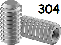 Set Screw Full Thread 304 Stainless Steel 5/16-18 * 5/16" [Flat Point] [Allen Drive]