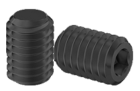 Set screw Full Thread Black Oxyde Alloy Steel 5/8-11 * 7/8" Grade 8 [Nylon Point] [Allen Drive]