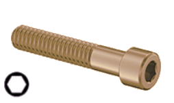 Socket Head Cap Screw Silicone Bronze 1/4-20 * 10-1/2" [Cup Point] [Allen Drive]
