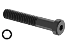 Low Head Socket Head Cap Screw Black Steel 5/16-18 * 1-1/8" Grade 8 [Cup Point] [Allen Drive]